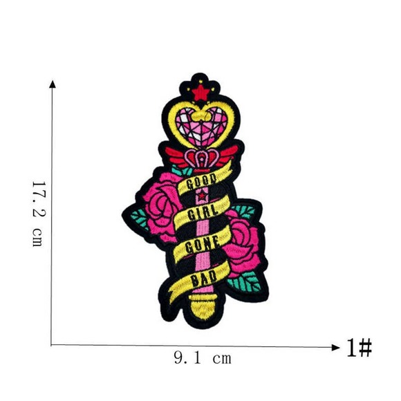 Complete 11 pc set of Sailor Moon Embroidered Patches NWOT - Picture 2 of 12